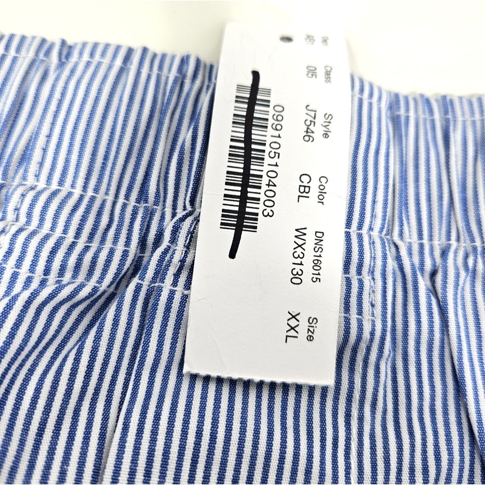 J. Crew Men's Stretch Blue Microstriped Boxers Size XXL J7546 - Picture 5 of 6
